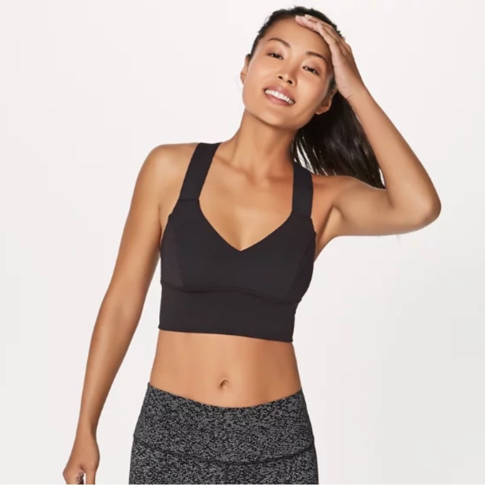 LULULEMON Hold your Form Sports Bra. Black. Size 6.